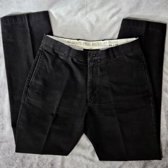 Chaps True American Chino Flat Front Pants - Picture 2 of 7